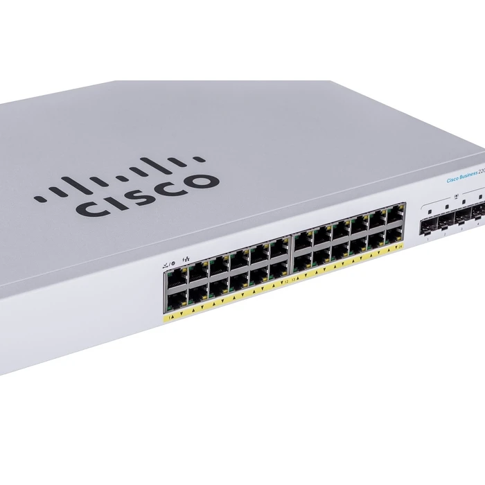 Network Switch Cisco CBS220-24P-4G Managed L2 Gigabit Ethernet (PoE) 1U White