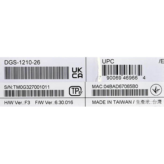 Network Switch D-Link DGS-1210-28/E Gigabit Ethernet Black