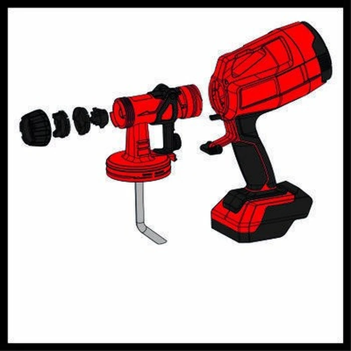 Πιστόλι Βαφής Einhell TC-SY 18/60 Li-Solo 0.8 L