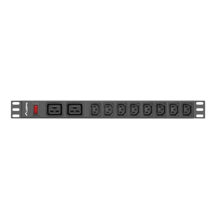 Πολύπριζο Rack Lanberg PDU (1U, 16A,2XC19,8XC13)