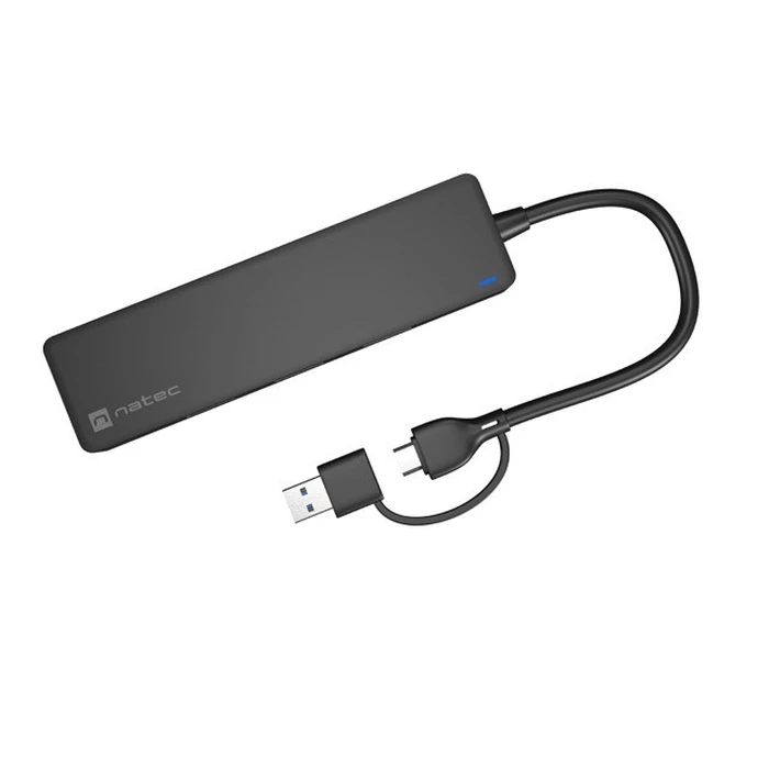 USB Hub Natec USB-C 3.0 MAYFLY 4-PORTS + USB-A
