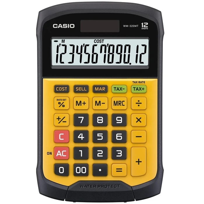 Αριθμομηχανή Casio Calculator WM-320MT Pocket Display Black, Yellow