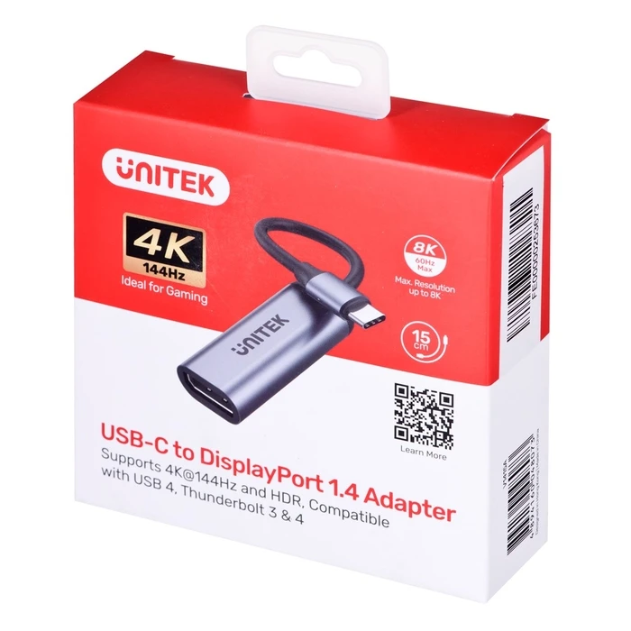 Αντάπτορας USB Unitek USB-C, DISPLAYPORT 1.4, 8K@60HZ, V1415A