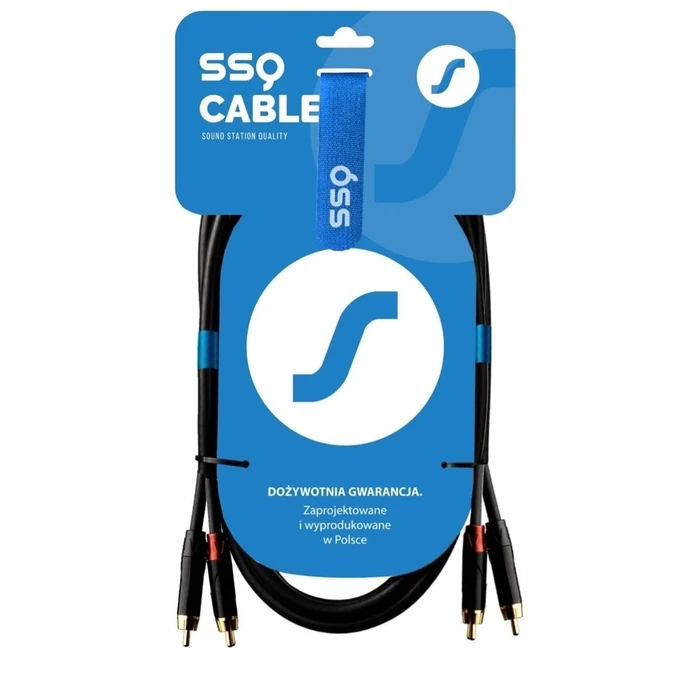 Καλώδιο RCA SSQ RCARCA3 - 2x RCA - 2x RCA - 3 m, Black