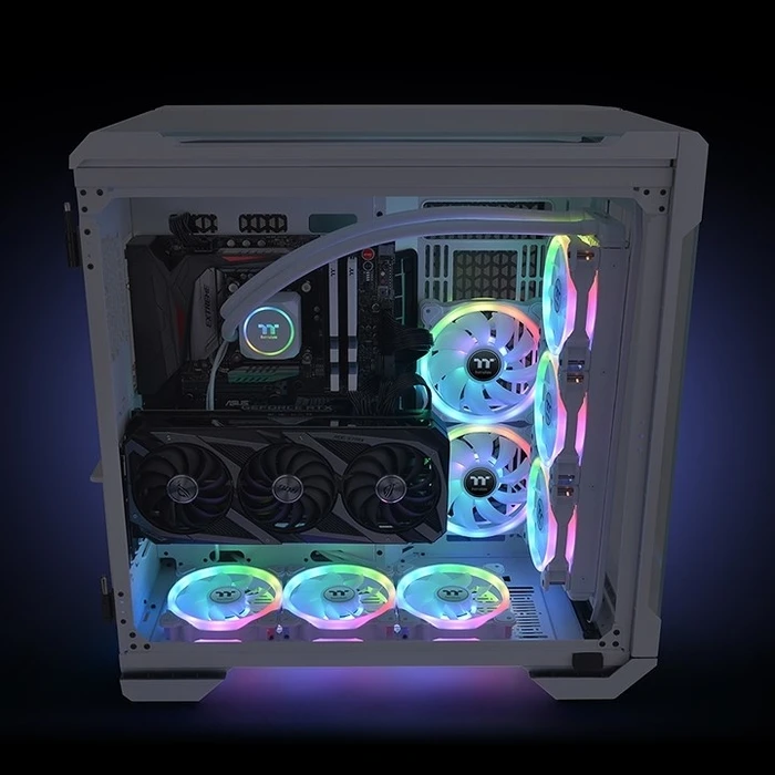 Case Fan 12cm Thermaltake SWAFAN 12 RGB TT Premium Edition White 3 pc(s)