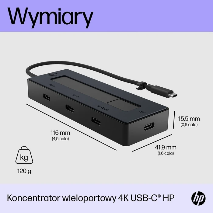 USB Hub HP 4K USB-C Multiport(Black)