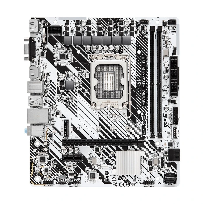 Motherboard ASRock H610M-HDV/M.2+ D5 Intel H610 LGA 1700 micro ATX