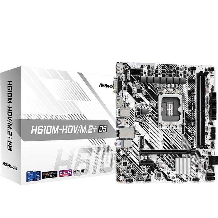Motherboard ASRock H610M-HDV/M.2+ D5 Intel H610 LGA 1700 micro ATX