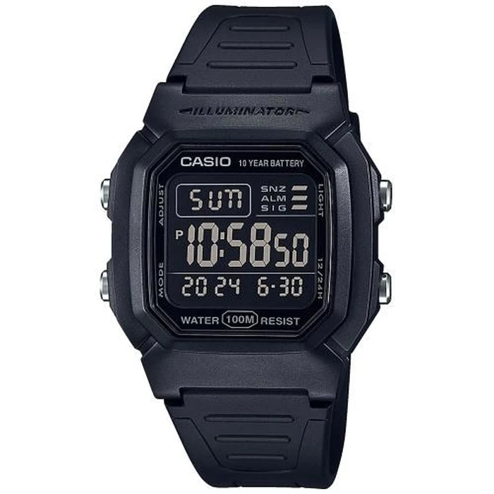 Ανδρικό Ρολόι Casio W-800H-1BVES Quartz Black