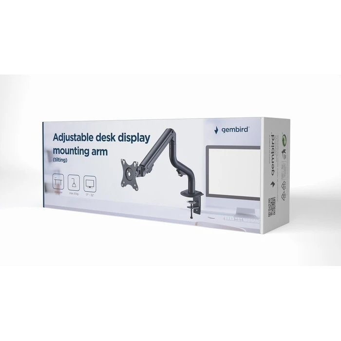 Βάση Monitor Gembird MA-DA1-02 Adjustable desk (tilting), 17”-32”, up to 8 kg