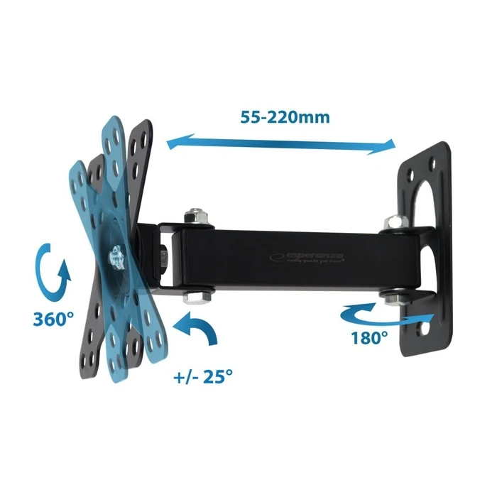 Βάση Τηλεόρασης Esperanza ERW011 12-50'' up to 20kg