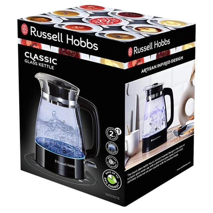 Βραστήρας Russell Hobbs 26080-70 1.7L 2400W Black, Transparent