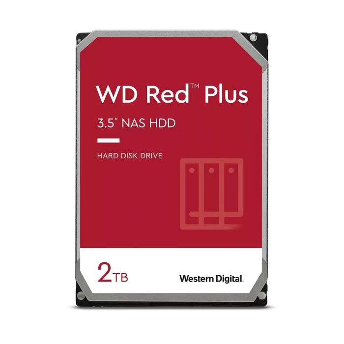 Εσωτερικός Σκληρός Δίσκος 3.5" 2TB WD Red Plus WD20EFPX Serial ATA