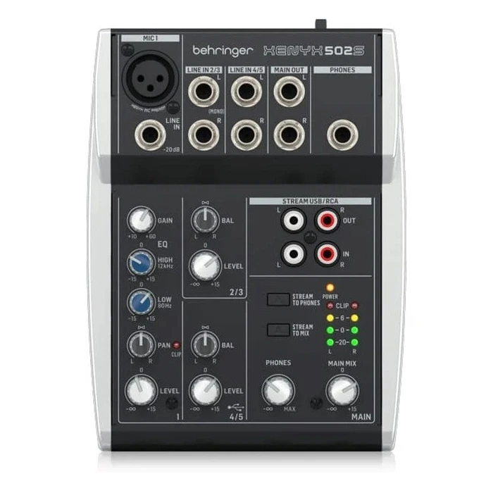 Μίκτης Behringer XENYX 502S - analogue audio