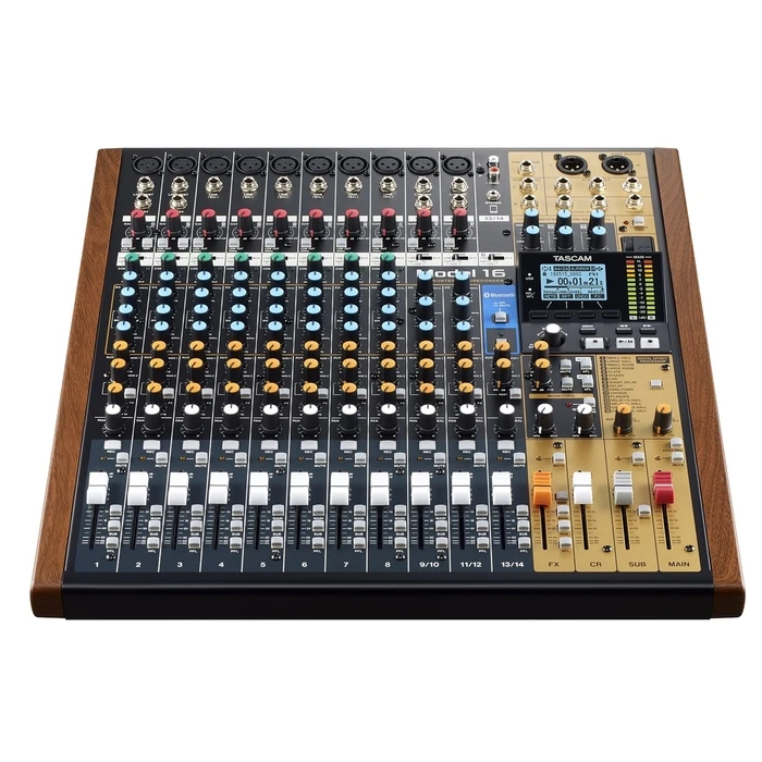 Μίκτης Tascam MODEL 16 16 channels 20 - 30000 Hz Black, Gold, Wood