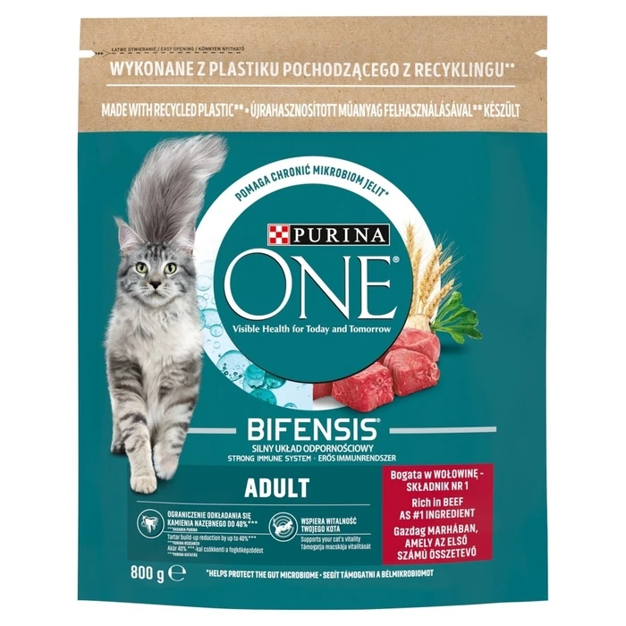 Ξηρά Τροφή Γάτας Purina One Bifensis Adult Beef 800 g