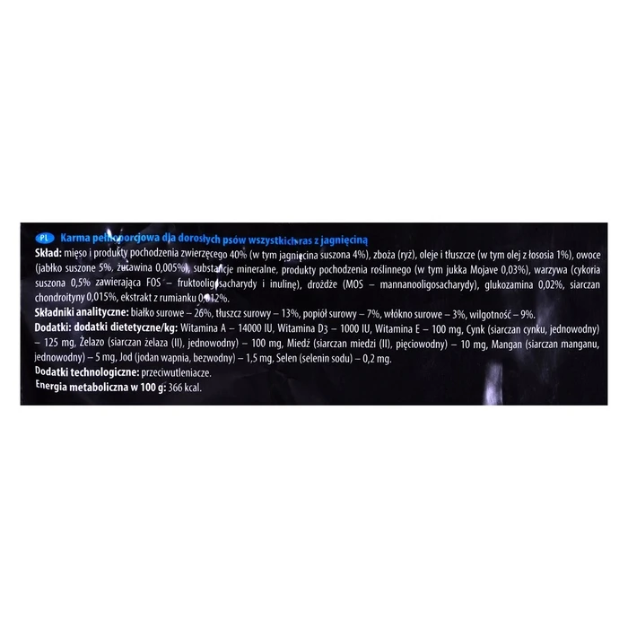 Ξηρά Τροφή Σκύλων Dolina Noteci Rafi with lamb - 10 kg