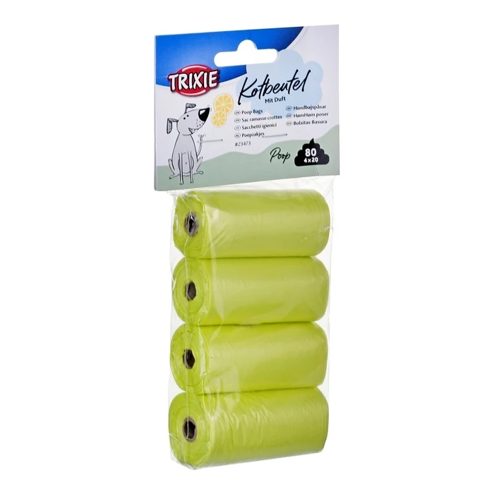 Σακούλες Περιττωμάτων Trixie Λεμόνι 4 Ρολά των 20τμχ 23473