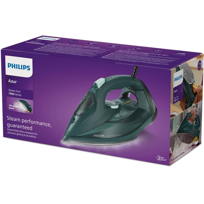 Σίδερο Ατμού Philips 7000 series DST7050/70 SteamGlide Elite 2800W Green