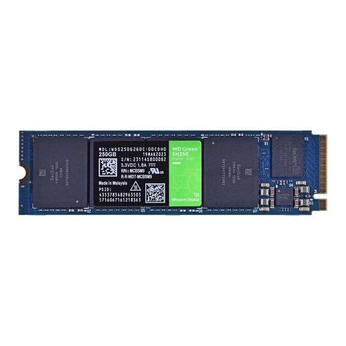 Σκληρός Δίσκος M.2 SSD 250GB WD Green SN350 WDS250G2G0C (PCIe NVMe 3.0 x4)