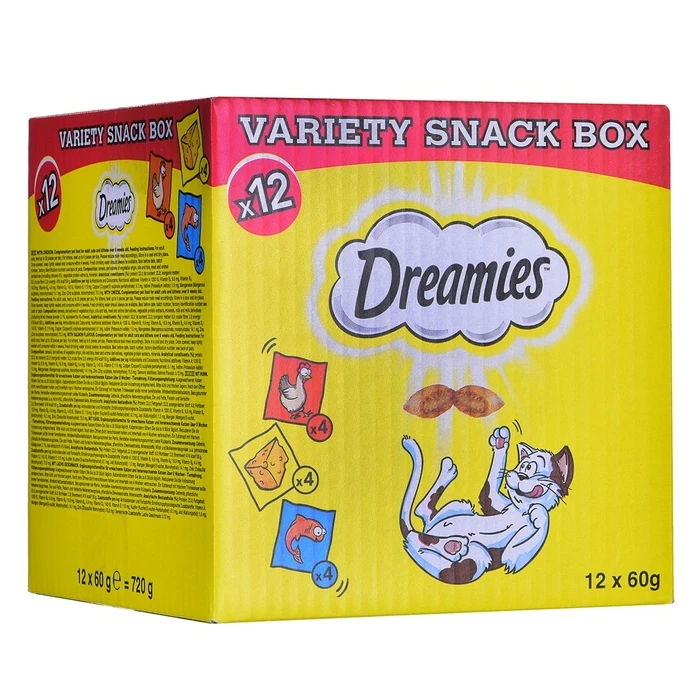 Σνακ Γάτας Dreamies Variety Snack Box 12x60 g