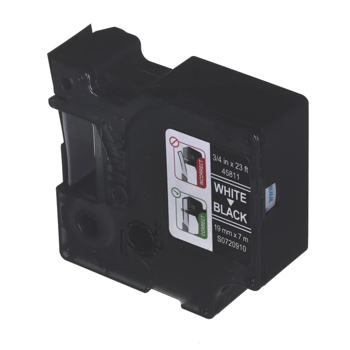 Ταινίες Ετικετογράφου Dymo D1 Standard - White on Black - 19mm x 7m