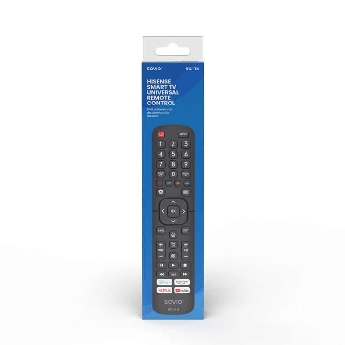 Τηλεχειριστήριο Savio RC-14 Universal for HISENSE, SMART TV