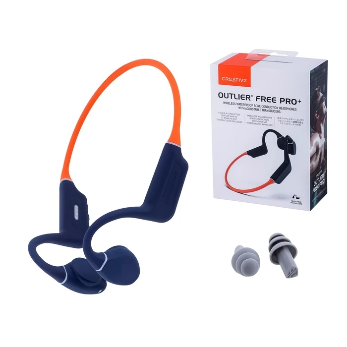 Bluetooth Handsfree Creative Bone conduction OUTLIER FREE PRO+ Wireless, waterproof Orange