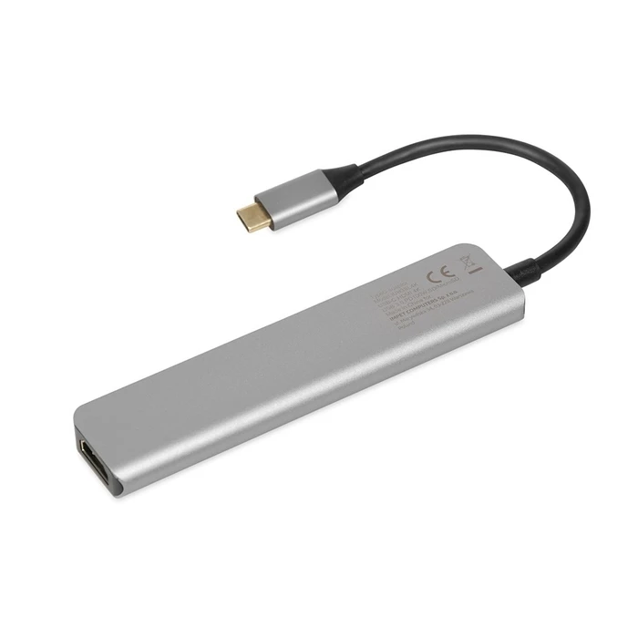 Docking Station iBox IUH3SL4K 3.2 Gen 1 (3.1 Gen 1) Type-C Power Delivery 100W Silver