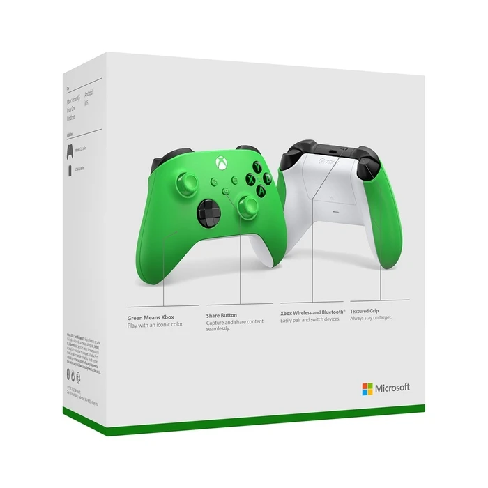 Gamepad Microsoft Xbox Wireless Controller Green Bluetooth/USB Analogue / Digital