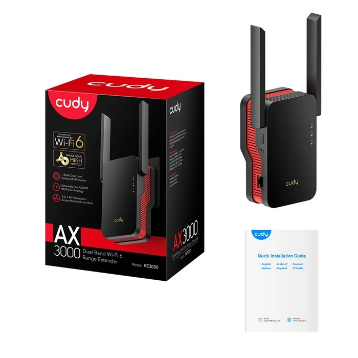 WiFi Extender Cudy RE3000 Wi-Fi signal booster
