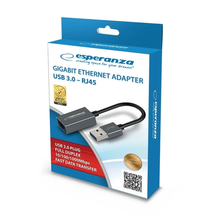Αντάπτορας Δικτύου USB Esperanza ENA101 ETHERNET 1000 MBPS 3.0-RJ45