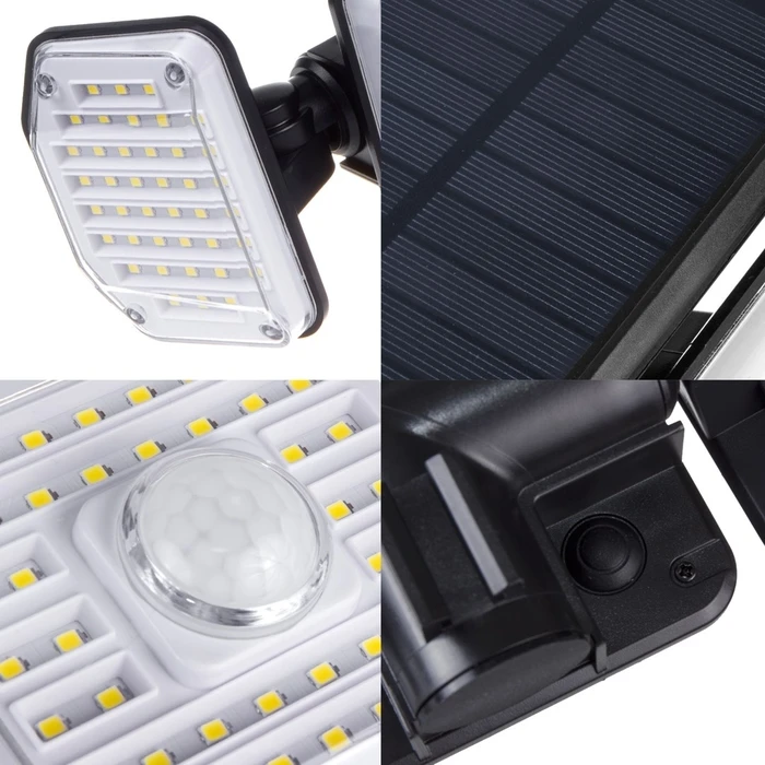 Ηλιακός Προβολέας Maclean IP65 LED with Motion IP65 4W 320lm 4000K Li-ion