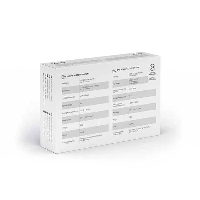 Θήκη για Σκληρό Δίσκο Savio 2.5" HDD/SDD USB 3.0, AK-65