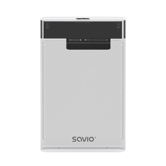 Θήκη για Σκληρό Δίσκο Savio 2.5" HDD/SSD USB 3.0, transparent, AK-66