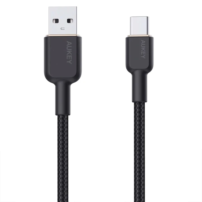 Καλώδιο USB Aukey CB-NAC1 Type-C Power Delivery PD 60W 3A 1m Nylon Black