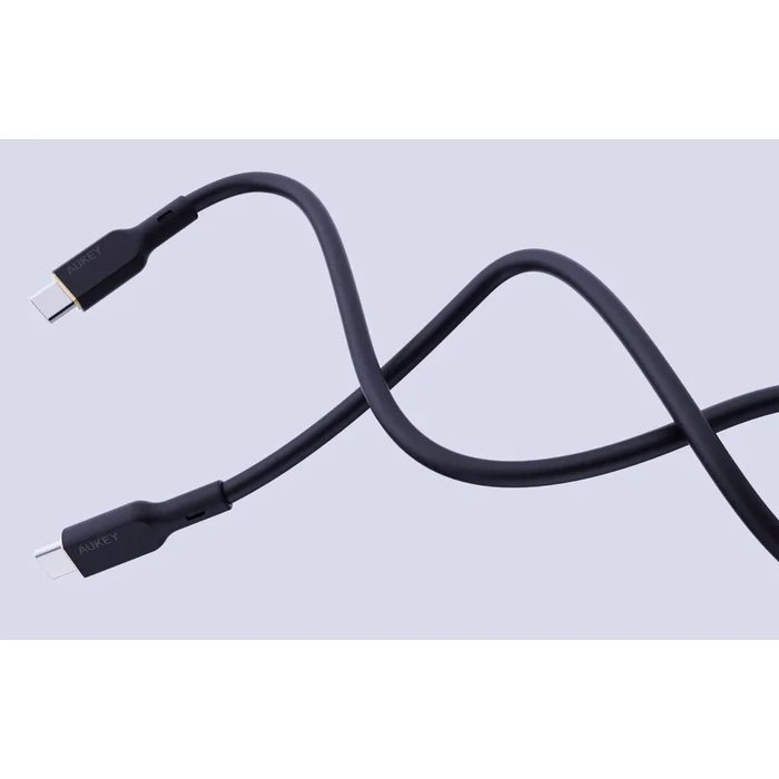 Καλώδιο USB Aukey CB-SCC101 Type-C Power Delivery PD 100W 5A 1m Silikon Black