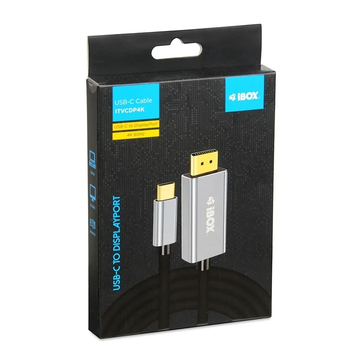Καλώδιο USB iBox ITVCDP4K Type-C to DisplayPort cable