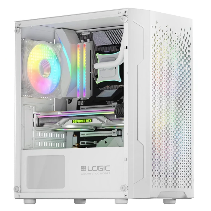 Κουτί Υπολογιστή Logic ARAMIS ARGB Mini USB 3.0 White