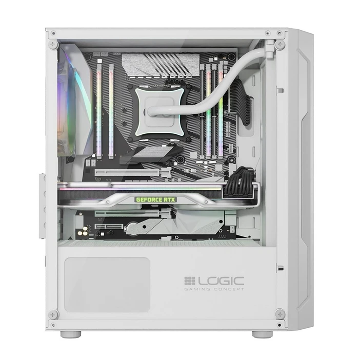 Κουτί Υπολογιστή Logic ARAMIS ARGB Mini USB 3.0 White
