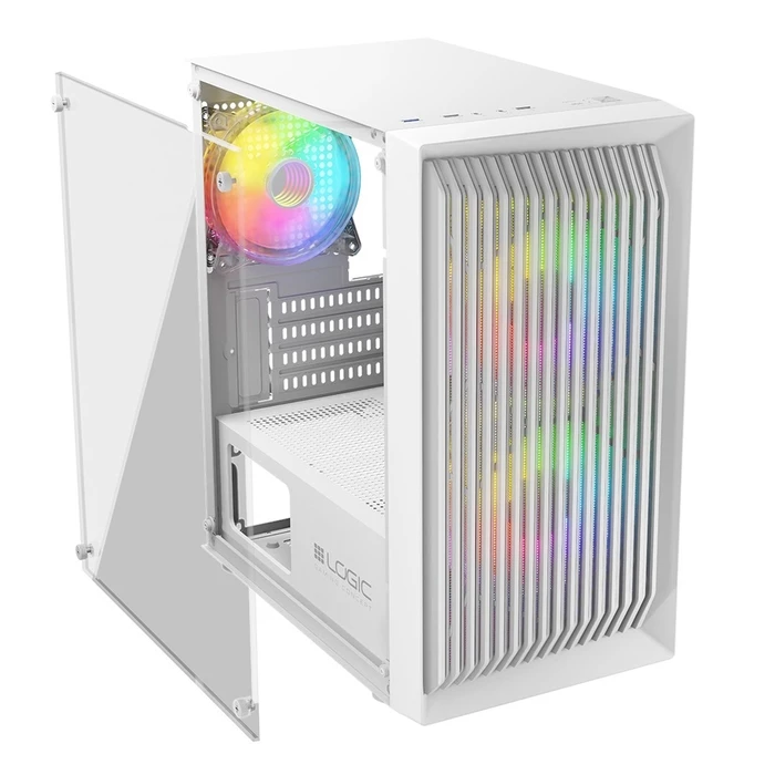 Κουτί Υπολογιστή Logic ATOS ARGB Mini USB 3.0 Enclosure White