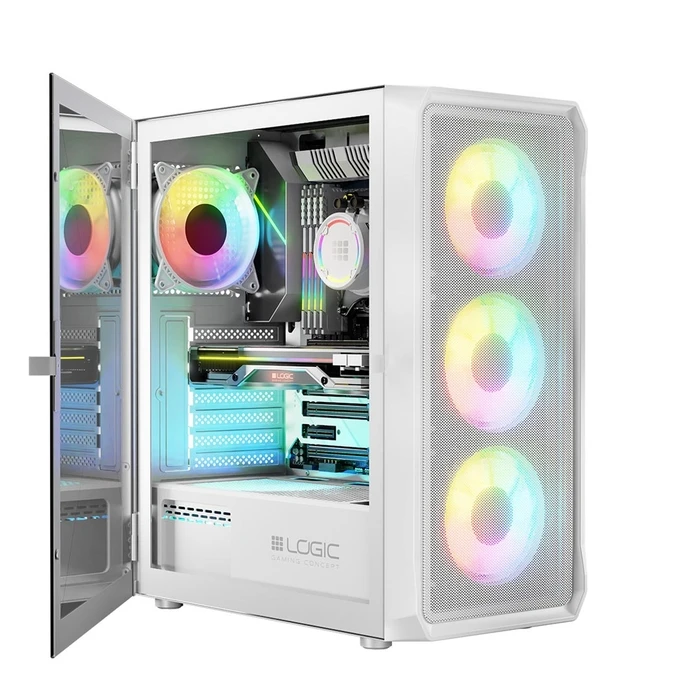 Κουτί Υπολογιστή Logic PORTOS ARGB MINIDI USB 3.0 White