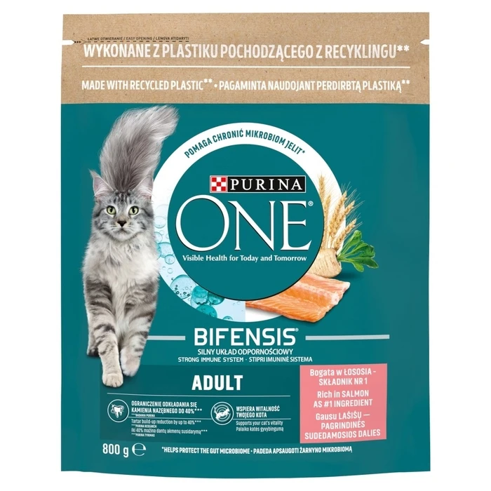 Ξηρά Τροφή Γάτας Purina One Bifensis Adult Salmon 800 g