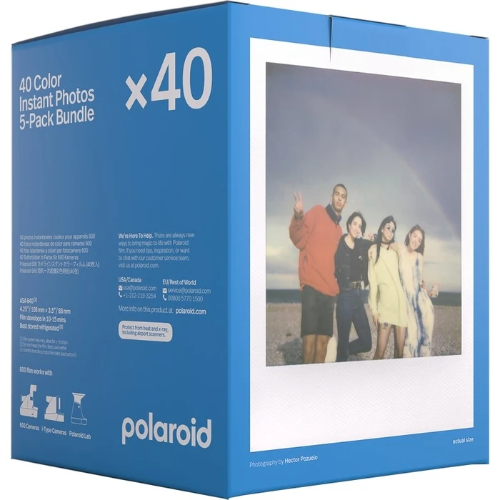 Φιλμ Polaroid Color Film 600 5-Pack Cartridges.