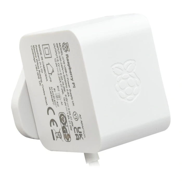 Φορτιστής Raspberry Pi 27W Type-C Power Supply White EU