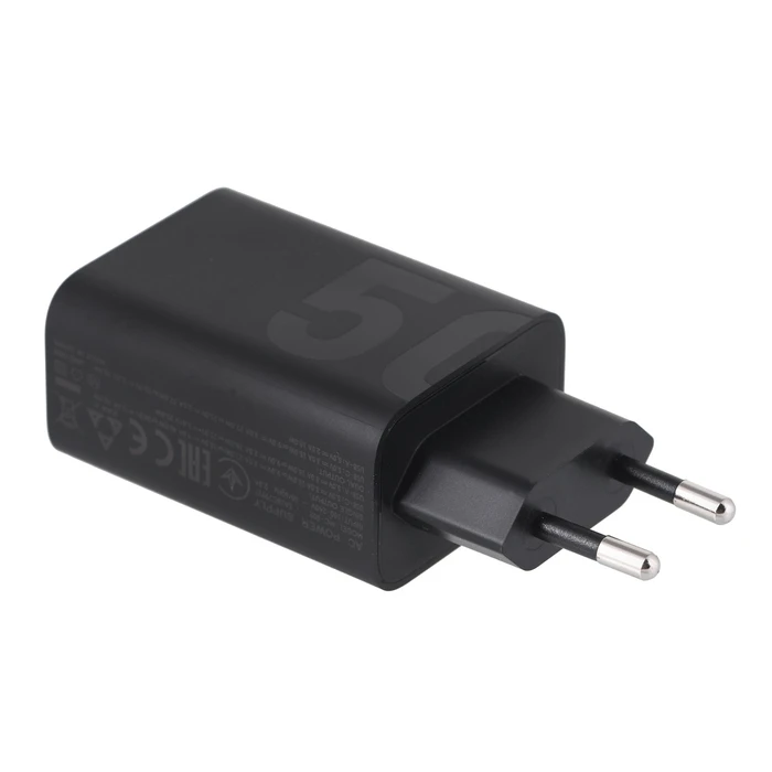 Φορτιστής Πρίζας Motorola TurboPower 50W Duo Type-C + USB-A w/ Type-C cable, Black