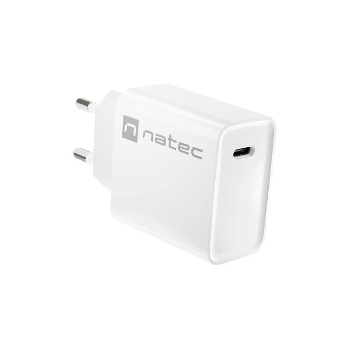 Φορτιστής Πρίζας Natec Network RIBERA Type-C 20W PD White