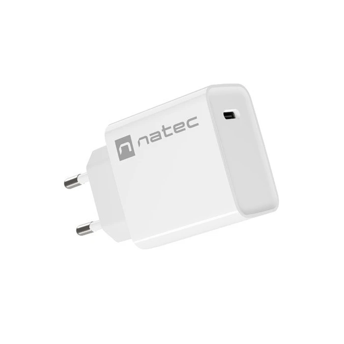 Φορτιστής Πρίζας Natec Network RIBERA Type-C 20W PD White