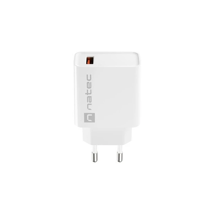 Φορτιστής Πρίζας Natec Network RIBERA USB-A 18W White