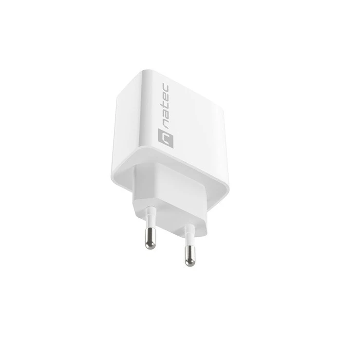Φορτιστής Πρίζας Natec Network RIBERA USB-A 18W White